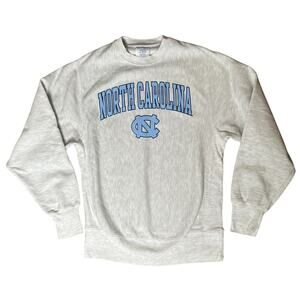 Vintage North Carolina Champion Sweatshirt Small Reverse Weave UNC 90s Y2K Gray